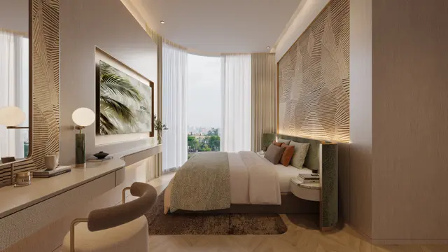 Phòng ngủ chính căn mẫu 2 phòng ngủ